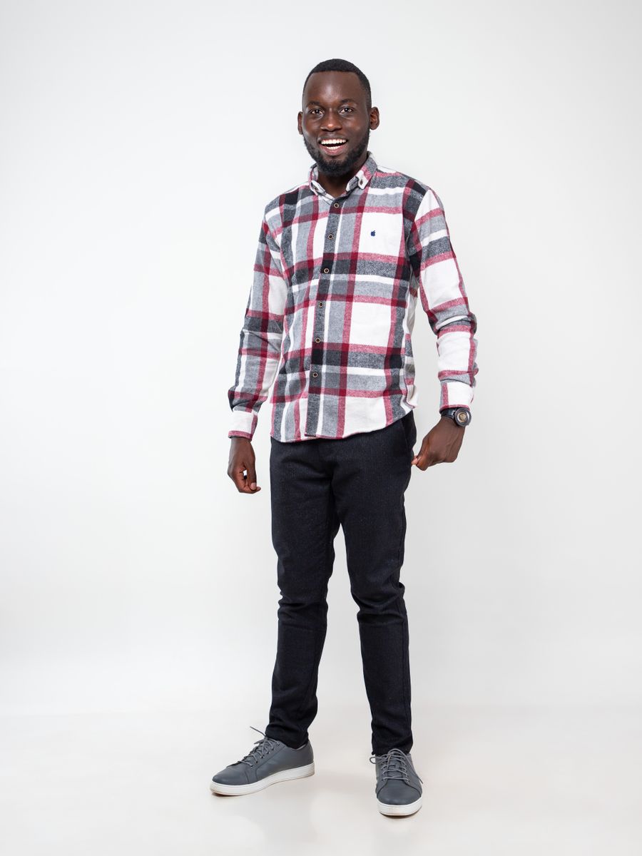 Ridge Flannel Overshirt — Rust